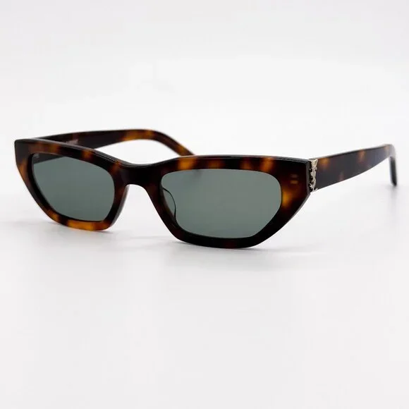 NEW SAINT LAURENT SUNGLASSES, SLM126 003 HAVANA UNISEX EYEWEAR SL M126 003 Saint Laurent SL M126 003 54 Sunglasses | Bassol Optic  main image 3